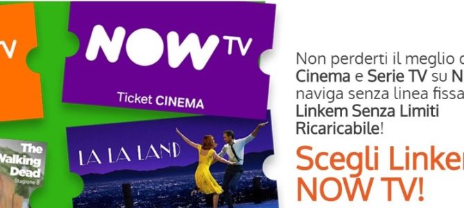 Linkem regala NOWTV per 12 mesi…entro il 31 Maggio! Linkem regala NOWTV per 12 mesi…entro il 31 Maggio!